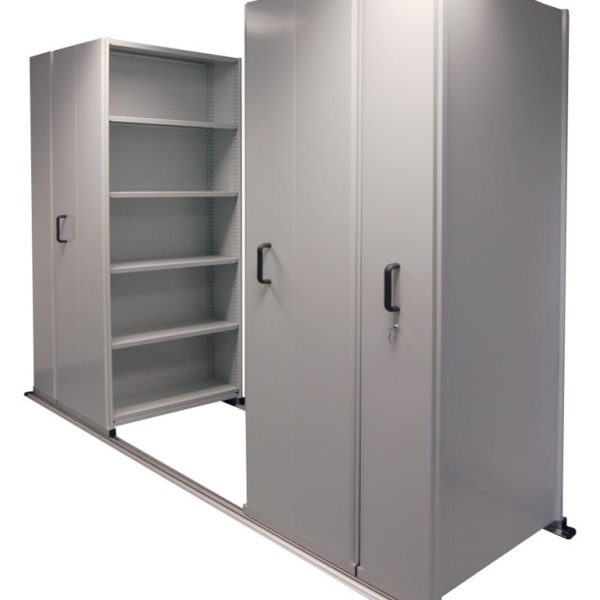 Mobile Compactus Shelving Unit Track Mounted 6 Bay 900W - ECMST6B9