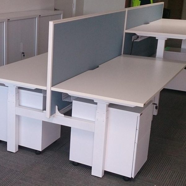 Eclipse® Electric Tranquilo Sit and Stand Desk Back to Back 1500 x 750 - BELTBB15