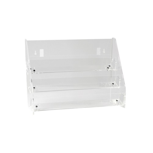 Eclipse Acrylic Paperback / CD Holder - 145 x 445 x 310H - LIBA08