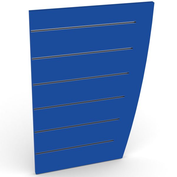 Eclipse Overlay End Panel with Slatwall - 1000 x 557/670 x 25mm - LMPOP