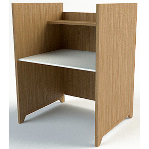 Eclipse Single Booth Computer Carrel - LIBSBCC