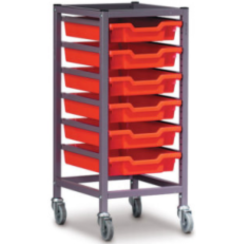 Eclipse® Steel Gratnells Tray Trolley - 1 Bay - ESTTC1