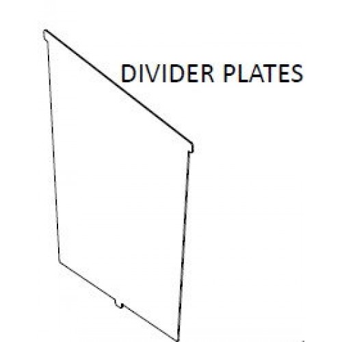 Eclipse® Classic Steel Library Shelving Browser Bin Box Divider - 250mm - LIBBBD250