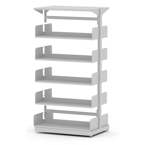 Eclipse® Classic Steel Library Shelving Double Sided Add On Extension Bay - EDS18AO -  MC10B